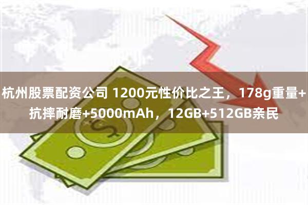 杭州股票配资公司 1200元性价比之王，178g重量+抗摔耐磨+5000mAh，12GB+512GB亲民